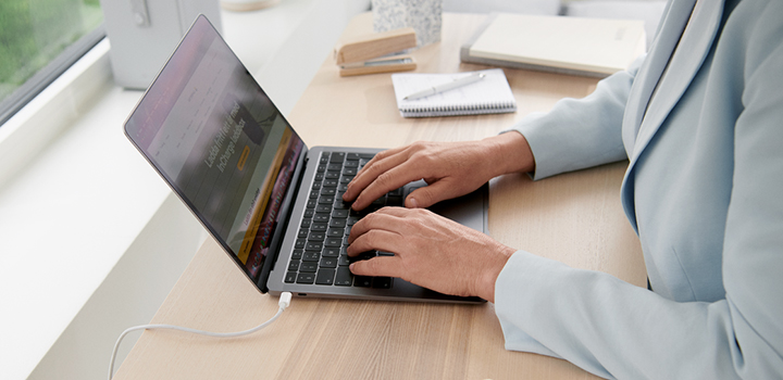 Vattenfallin verkkosivusto läppärillä